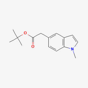 molecular formula C15H19NO2 B13984513 Tert-butyl 2-(1-methylindol-5-yl)acetate 
