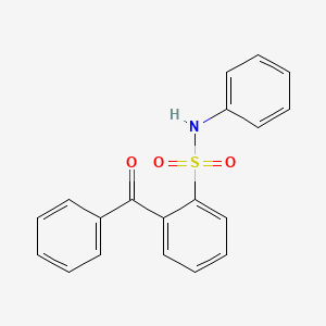 molecular formula C19H15NO3S B13984551 2-Benzoyl-N-phenylbenzene-1-sulfonamide CAS No. 18963-28-5