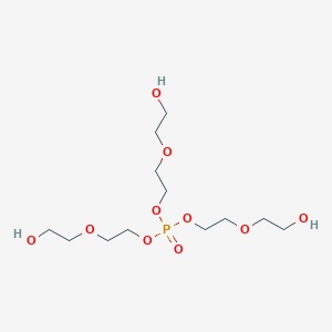 molecular formula C12H27O10P B13984647 Tris[2-(2-hydroxyethoxy)ethyl] phosphate CAS No. 60021-26-3