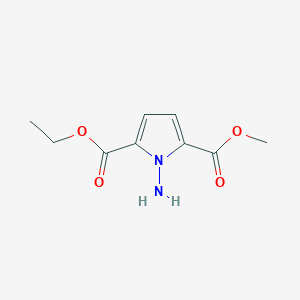 molecular formula C9H12N2O4 B13984676 2-Ethyl 5-methyl 1-amino-1h-pyrrole-2,5-dicarboxylate 