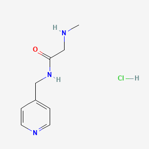 molecular formula C9H14ClN3O B1398468 2-(甲基氨基)-N-(4-吡啶基甲基)乙酰胺盐酸盐 CAS No. 1219964-66-5