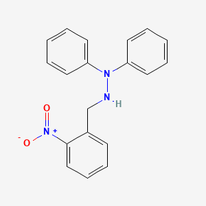 molecular formula C19H17N3O2 B13984681 2-[(2-Nitrophenyl)methyl]-1,1-diphenylhydrazine CAS No. 60109-73-1