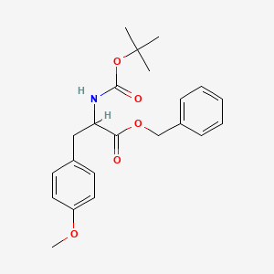 molecular formula C22H27NO5 B13984683 2-tert-Butoxycarbonylamino-3-(4-methoxy-phenyl)-propionic acid benzyl ester 