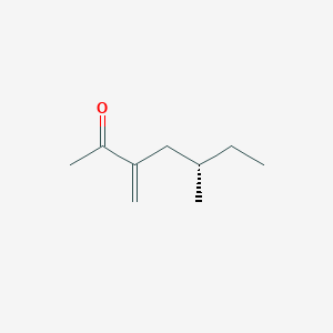 molecular formula C9H16O B139847 2-Heptanone, 5-methyl-3-methylene-, (S)-(9CI) CAS No. 136024-52-7