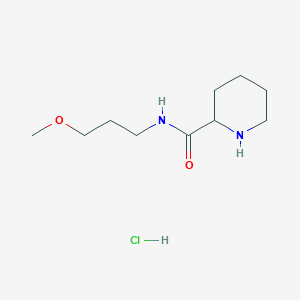 molecular formula C10H21ClN2O2 B1398475 N-(3-甲氧基丙基)-2-哌啶甲酰胺盐酸盐 CAS No. 1236256-96-4