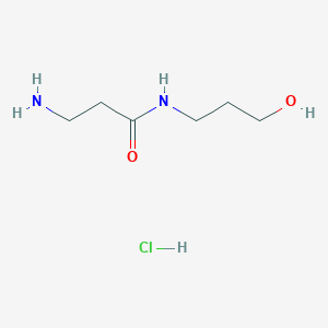 molecular formula C6H15ClN2O2 B1398476 3-Amino-N-(3-hydroxypropyl)propanamide hydrochloride CAS No. 1220034-67-2