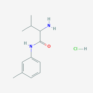 molecular formula C12H19ClN2O B1398477 2-Amino-3-methyl-N-(3-methylphenyl)butanamide hydrochloride CAS No. 1236257-02-5
