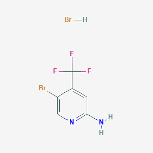 molecular formula C6H5Br2F3N2 B1398479 5-溴-4-(三氟甲基)吡啶-2-胺氢溴酸盐 CAS No. 1208081-51-9