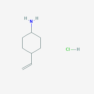 molecular formula C8H16ClN B13984848 trans 4-Vinylcyclohexanamine hydrochloride 