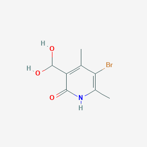 molecular formula C8H10BrNO3 B1398486 (5-Bromo-2-hydroxy-4,6-dimethyl-pyridin-3-yl)-methanediol CAS No. 1299607-68-3
