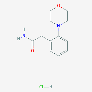 molecular formula C12H17ClN2O2 B1398487 2-(Morpholin-4'-yl)phenylacetamide hydrochloride CAS No. 1299607-41-2