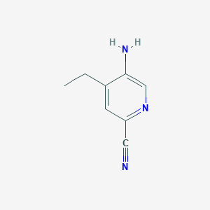 molecular formula C8H9N3 B13984880 5-Amino-4-ethylpicolinonitrile 