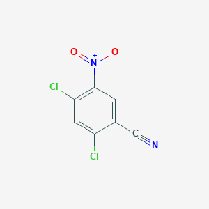 molecular formula C7H2Cl2N2O2 B13984884 2,4-Dichloro-5-nitrobenzonitrile 
