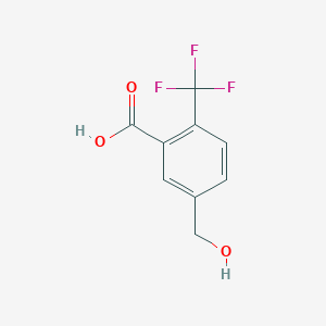 molecular formula C9H7F3O3 B13984904 5-(hydroxymethyl)-2-(trifluoromethyl)benzoic Acid 