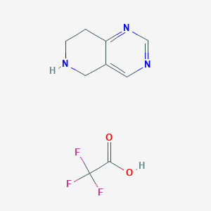 molecular formula C9H10F3N3O2 B1398492 5,6,7,8-Tetrahydropyrido[4,3-d]pyrimidine 2,2,2-trifluoroacetate CAS No. 1628557-01-6