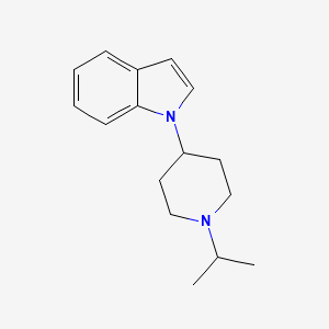 molecular formula C16H22N2 B13984928 (1-N-i-Propyl-piperidin-4-yl)-1H-indole CAS No. 170364-91-7