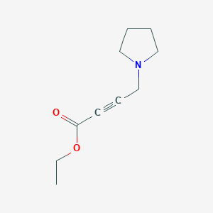 molecular formula C10H15NO2 B13984934 Ethyl 4-pyrrolidin-1-ylbut-2-ynoate 
