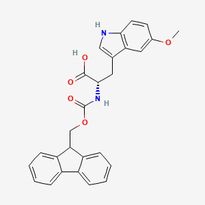 molecular formula C27H24N2O5 B1398494 Fmoc-5-甲氧基-L-色氨酸 CAS No. 1219184-52-7