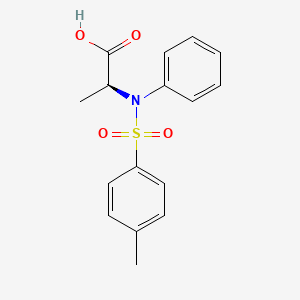 molecular formula C16H17NO4S B1398495 N-[(4-甲基苯基)磺酰]-N-苯丙氨酸 CAS No. 1562435-44-2