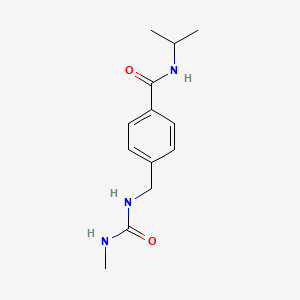 molecular formula C13H19N3O2 B13984962 4-{[(Methylcarbamoyl)amino]methyl}-N-(propan-2-yl)benzamide CAS No. 70379-99-6