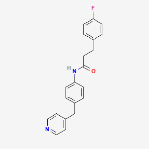 B1398497 3-(4-Fluorophenyl)-N-(4-(pyridin-4-ylmethyl)phenyl)propanamide CAS No. 1377961-80-2