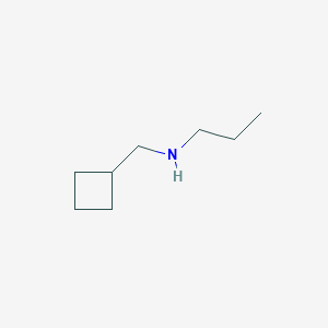 molecular formula C8H17N B13984982 N-(cyclobutylmethyl)propan-1-amine CAS No. 741698-32-8