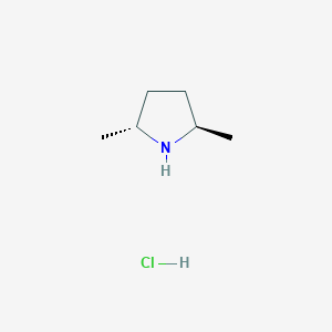 molecular formula C6H14ClN B013985 (2R,5R)-2,5-dimethylpyrrolidine hydrochloride CAS No. 70144-18-2