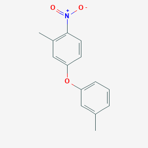 molecular formula C14H13NO3 B13985001 2-Methyl-1-nitro-4-(m-tolyloxy)benZene 