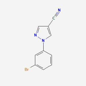 molecular formula C10H6BrN3 B1398502 1-(3-bromophenyl)-1H-pyrazole-4-carbonitrile CAS No. 1208081-18-8