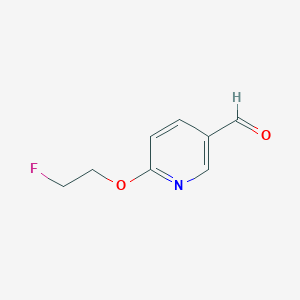 molecular formula C8H8FNO2 B13985026 6-(2-Fluoroethoxy)nicotinaldehyde 