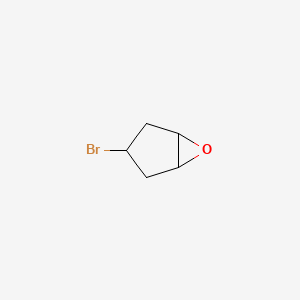 molecular formula C5H7BrO B13985045 3-Bromo-6-oxabicyclo[3.1.0]hexane CAS No. 80778-34-3