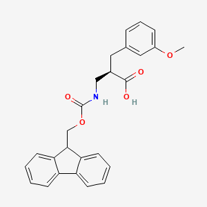 molecular formula C26H25NO5 B13985075 Fmoc-(r)-3-amino-2-(3-methoxybenzyl)propanoic acid 