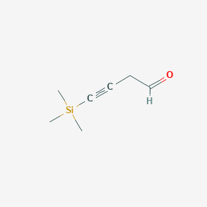 molecular formula C7H12OSi B13985091 4-(Trimethylsilyl)but-3-ynal CAS No. 68754-12-1