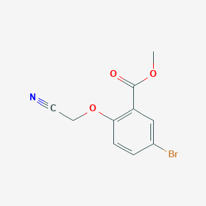 molecular formula C10H8BrNO3 B13985095 Methyl 5-bromo-2-(cyanomethoxy)benzoate CAS No. 58430-20-9