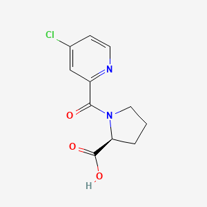 molecular formula C11H11ClN2O3 B1398511 (S)-1-(4-Chloropicolinoyl)pyrrolidine-2-carboxylic acid CAS No. 167868-27-1