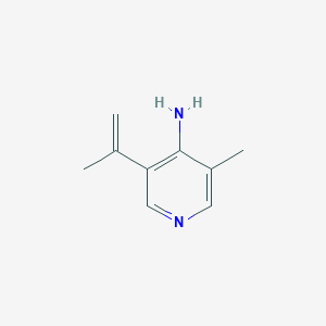 molecular formula C9H12N2 B13985113 3-Methyl-5-(prop-1-en-2-yl)pyridin-4-amine 