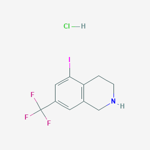 molecular formula C10H10ClF3IN B1398512 5-碘-7-(三氟甲基)-1,2,3,4-四氢异喹啉盐酸盐 CAS No. 1187830-65-4