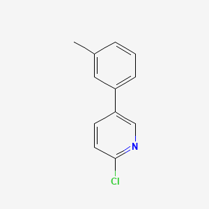 molecular formula C12H10ClN B13985122 2-Chloro-5-(m-tolyl)pyridine 