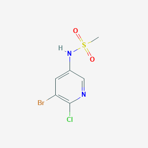 molecular formula C6H6BrClN2O2S B13985125 N-(5-Bromo-6-chloropyridin-3-yl)methanesulfonamide 