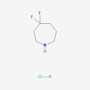 molecular formula C6H12ClF2N B1398513 4,4-Difluoroazepane hydrochloride CAS No. 1094073-72-9