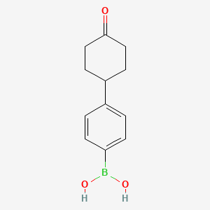 molecular formula C12H15BO3 B13985182 (4-(4-Oxocyclohexyl)phenyl)boronic acid 