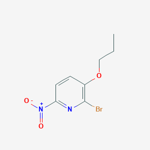 molecular formula C8H9BrN2O3 B13985188 2-Bromo-6-nitro-3-propoxypyridine 