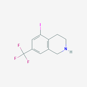 molecular formula C10H9F3IN B1398519 5-Iodo-7-(trifluoromethyl)-1,2,3,4-tetrahydroisoquinoline CAS No. 1187884-11-2