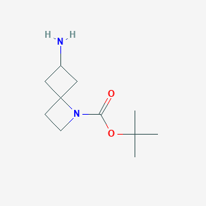 molecular formula C11H20N2O2 B1398521 6-Amino-1-Boc-1-azaspiro[3.3]heptane CAS No. 1374659-19-4