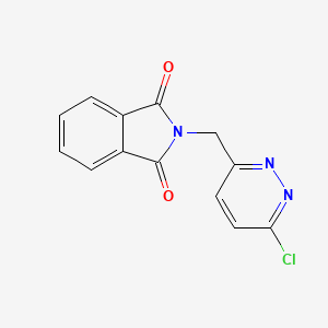 molecular formula C13H8ClN3O2 B1398523 2-((6-Chloropyridazin-3-yl)methyl)isoindoline-1,3-dione CAS No. 948996-03-0