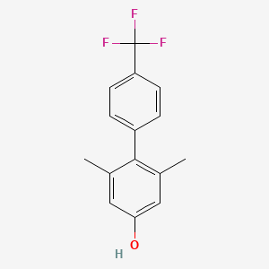 molecular formula C15H13F3O B1398524 2,6-Dimethyl-4'-(trifluoromethyl)-[1,1'-biphenyl]-4-ol CAS No. 872258-58-7