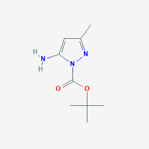molecular formula C9H15N3O2 B1398526 Tert-butyl 5-amino-3-methyl-1H-pyrazole-1-carboxylate CAS No. 1065204-79-6