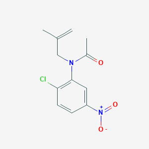 molecular formula C12H13ClN2O3 B13985274 N-(2-chloro-5-nitrophenyl)-N-(2-methylprop-2-enyl)acetamide CAS No. 935742-40-8
