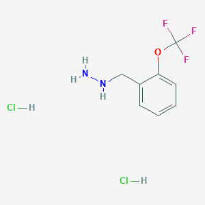 molecular formula C8H11Cl2F3N2O B1398531 2-Trifluoromethoxybenzylhydrazine dihydrochloride CAS No. 887595-82-6