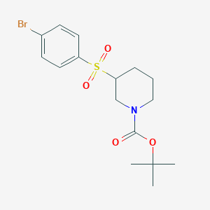 molecular formula C16H22BrNO4S B13985310 Tert-butyl 3-(4-bromophenylsulfonyl)piperidine-1-carboxylate CAS No. 887590-15-0